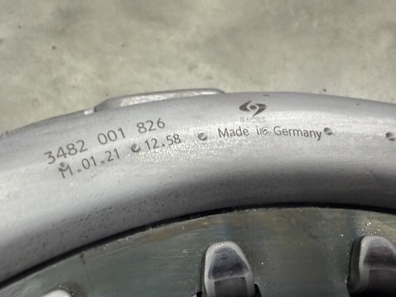 Диск нажимной сцепления КамАЗ 54901, 6595 (аналог 3484001444) KПП ZF12ТX Trаxоn 2620, 2625 / JPXM 3482001826 